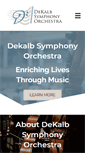 Mobile Screenshot of dekalbsymphony.org